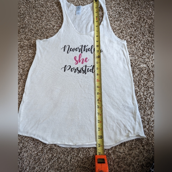 💙 Alternative Women's Meegs Racer Tank ~*~ Nevertheless She Persisted - Picture 10 of 15